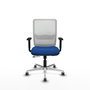 PIQUERAS Y CRESPO Silla de oficina Haches Azul y Blanco