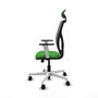 PIQUERAS Y CRESPO Silla de oficina Motilla con mecanismo Sincro/Traslack Verde y Gris