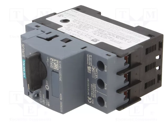 SIEMENS 3RV2011-1BA15 Interruptor motorizado 0,75kW 26A S00