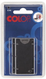 COLOP Blíster de 2 Almohadillas E12 Negra