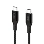 Belkin CAB015bt2MBK Cable USB-C a USB-C 2.0, 2 m, Carga Rápida, Power Delivery 240 W, Negro