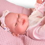 Muñecas Antonio Juan Muñeca Recién Nacida Mia que Hace Pipí - 50414 - Incluye Biberón, Pañal y Accesorios Rosa