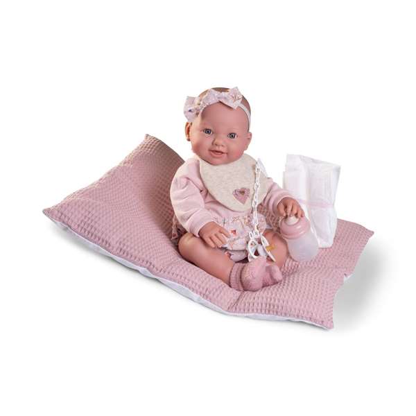 Muñecas Antonio Juan Muñeca Recién Nacida Mia que Hace Pipí - 50414 - Incluye Biberón, Pañal y Accesorios Rosa Muñecas Antonio Juan Muñeca Recién Nacida Mia que Hace Pipí - 50414 - Incluye Biberón, Pañal y Accesorios Rosa
