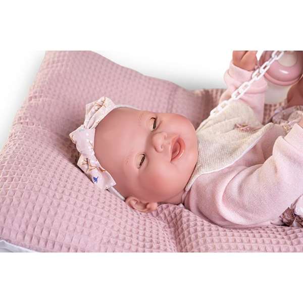 Muñecas Antonio Juan Muñeca Recién Nacida Mia que Hace Pipí - 50414 - Incluye Biberón, Pañal y Accesorios Rosa Muñecas Antonio Juan Muñeca Recién Nacida Mia que Hace Pipí - 50414 - Incluye Biberón, Pañal y Accesorios Rosa
