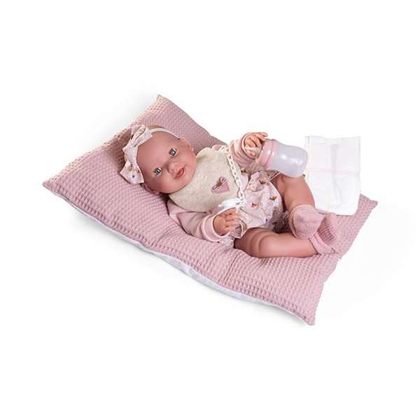 Muñecas Antonio Juan Muñeca Recién Nacida Mia que Hace Pipí - 50414 - Incluye Biberón, Pañal y Accesorios Rosa Muñecas Antonio Juan Muñeca Recién Nacida Mia que Hace Pipí - 50414 - Incluye Biberón, Pañal y Accesorios Rosa