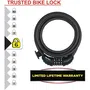 Master Lock 8120EURDPRO Candado para Bicicleta de Cable de Acero Trenzado, 1.8 m