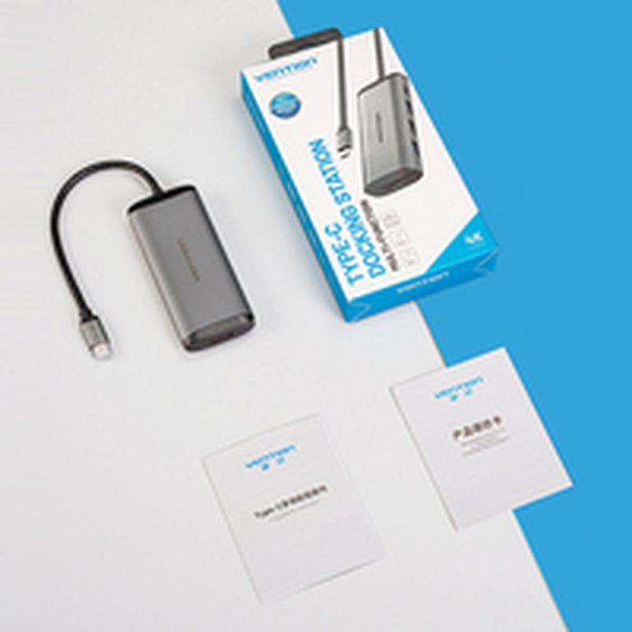 Vention Docking USB Tipo-C CNBHB 5 en 1 Gris