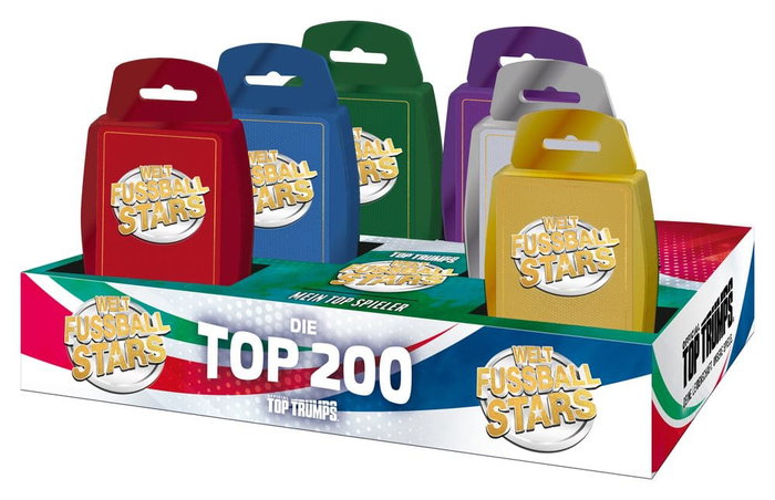 Winning Moves World Football Stars Juego de cartas 200 Starter Pack Edición Alemana