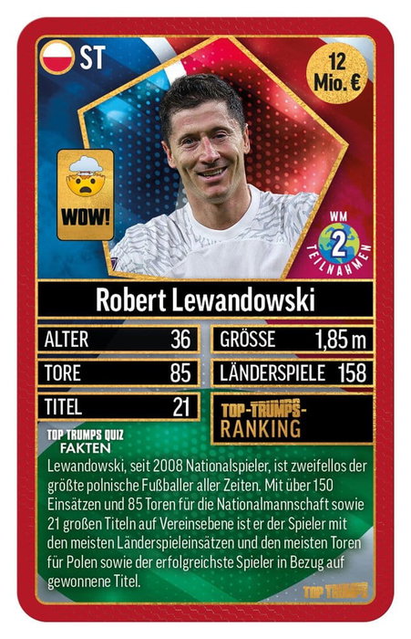 Winning Moves World Football Stars Juego de cartas 200 Starter Pack Edición Alemana