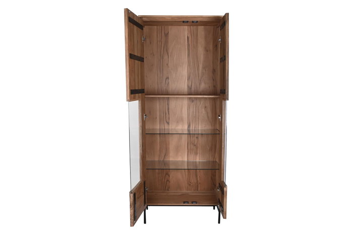 DKD Home Decor Vitrina Moderno Marron 40 x 197 x 80 cm DKD Home Decor Vitrina Moderno Marron 40 x 197 x 80 cm