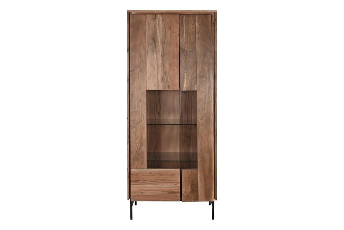 DKD Home Decor Vitrina Moderno Marron 40 x 197 x 80 cm DKD Home Decor Vitrina Moderno Marron 40 x 197 x 80 cm