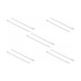 DeLOCK 18947 Brida de entrada paralela 300 x 7,6 mm Blanco