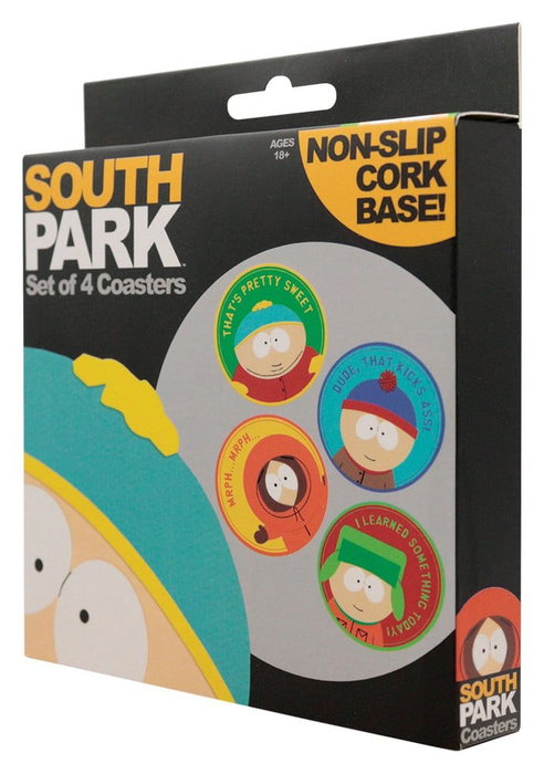 FaNaTtik South Park Pack de 4 Posavasos con personajes