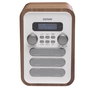 Denver DAB-48WHITE Radio Digital Personal Blanco y Madera
