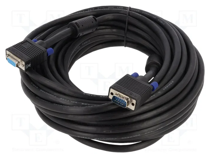 DeLOCK Cable de extensión VGA 15 m, Negro DeLOCK Cable de extensión VGA 15 m, Negro