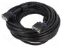 DeLOCK Cable de extensión VGA 15 m, Negro