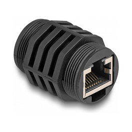 DeLOCK Módulo incorporado RJ45 Cat.6A IP67 Negro