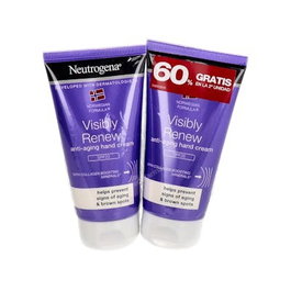 Neutrogena Visibly Renew Manos Elast Intens Crema de Manos con SPF 20, 75ml, Pack de 2