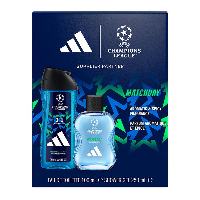 Adidas UEFA Champions Matchday Estuche de 2 piezas con Eau de Toilette y Gel de ducha