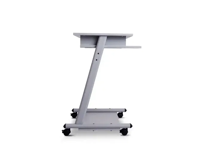 Rocada RD-9100 Mesa Ordenador con Sistema Bloqueo Ruedas y Bandeja Teclado Extraíble Estructura Metálica Rocada RD-9100 Mesa Ordenador con Sistema Bloqueo Ruedas y Bandeja Teclado Extraíble Estructura Metálica