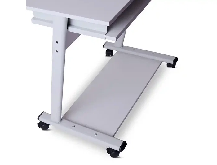 Rocada RD-9100 Mesa Ordenador con Sistema Bloqueo Ruedas y Bandeja Teclado Extraíble Estructura Metálica Rocada RD-9100 Mesa Ordenador con Sistema Bloqueo Ruedas y Bandeja Teclado Extraíble Estructura Metálica