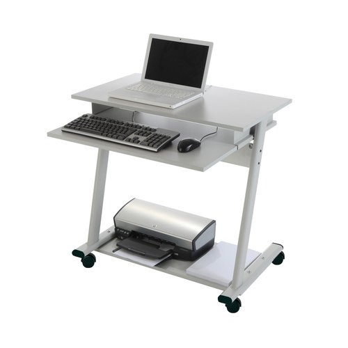 Rocada Mesa ordenador RD-9100 Gris con bandeja de teclado