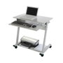 Rocada Mesa ordenador RD-9100 Gris con bandeja de teclado