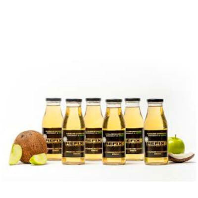 REFIX Coco-Manzana Caja 6X500Ml. Bebida Refrescante con Agua de Mar, Coco y Manzana Ecológica.