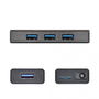 j5create JUH340 Mini Hub USB 3.0 4 Puertos Negro Aluminio 5Gbps
