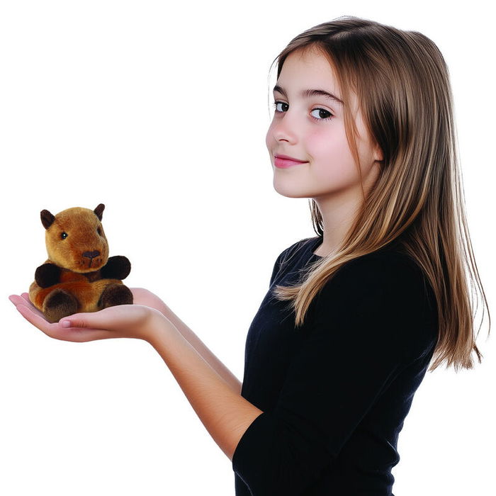 Aurora Peluche Capibara Suave Palm Pals 13 cm - Muñeco de Peluche Animal