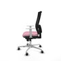 PIQUERAS Y CRESPO Silla de oficina Horna Rosa con mecanismo Sincro