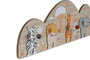 DKD Home Decor Perchero Kids Natural Multicolor 5 x 15 x 40 cm Mdf Metal 4 Perchas Animales