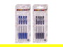 Pincello Set 4 Bolígrafos Pulsador Surtidos, Plástico, Colores Surtidos (Azul, Negro), Dimensiones 8 x 21 x 2.5 cm (Set de 24)