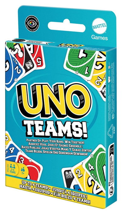 Mattel UNO Teams Juego de Cartas