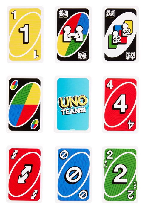 Mattel UNO Teams Juego de Cartas