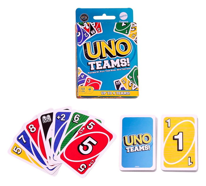 Mattel UNO Teams Juego de Cartas