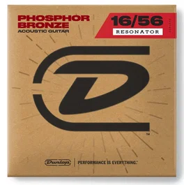 Dunlop Juego Cuerdas Resonator Phosphor Bronze 16-56