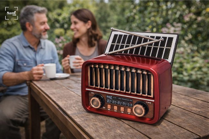 SAMI Radio Sami Vintage multimedia 3 bandas batería/sol