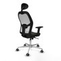PIQUERAS Y CRESPO Silla de oficina Jorquera Negro/Blanco