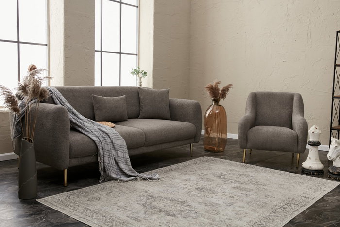 Atelier Del Sofa Sofá Cama 3 Plazas Gris 210x95 cm