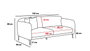 Atelier Del Sofa Sofá Cama 3 Plazas Gris 210x95 cm