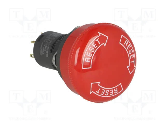 OMRON A165E-S-03U Interruptor de Emergencia de 16mm, 3 NC