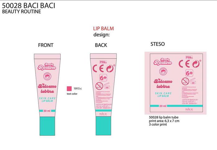 Nice Set de Cuidado Labial con Bálsamo, Mascarilla y Aplicador