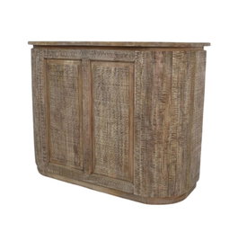 DKD Home Decor Mueble Bar Alpino Marron 54 x 110 x 146 cm