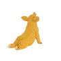 DKD Home Decor Figura de Cerdo Dorado en Resina, Pack de 2