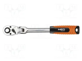 NEO TOOLS Llave de trinquete 1/2 pulgadas con interruptor y junta, 285mm