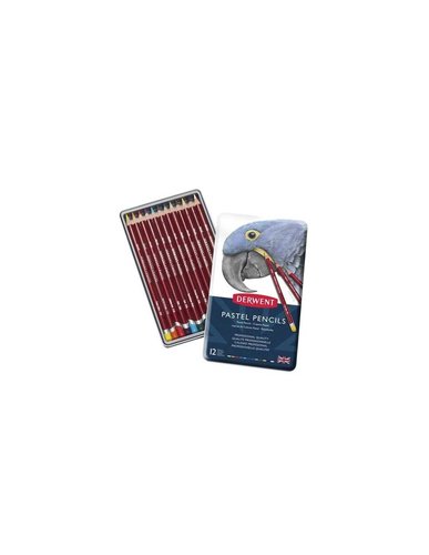 Derwent Lápices de Colores Pastel, Caja Metálica de 12 Unidades Surtidas Derwent Lápices de Colores Pastel, Caja Metálica de 12 Unidades Surtidas
