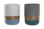 DKD Home Decor Vaso Basicos Viridian Azul Celeste Gres 9 x 12 x 9 cm (12 Unidades)