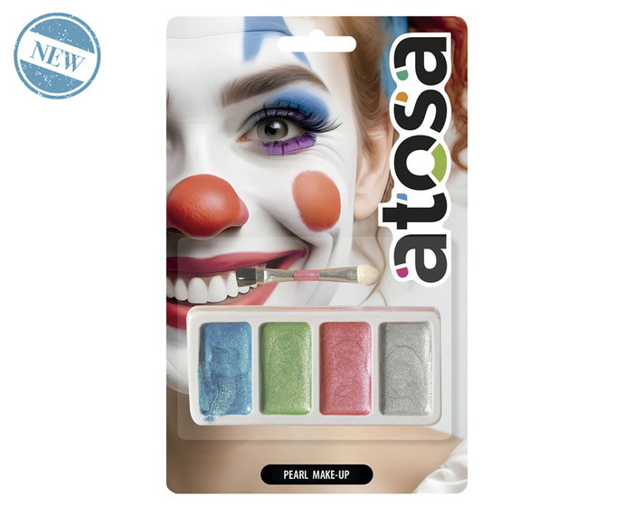 Maquillaje Perlado en Barras de Colores Azul, Verde, Rosa y Plata para Disfraces de Fantasía, Hadas, Payasos o Unicornios - 2025 Maquillaje Perlado en Barras de Colores Azul, Verde, Rosa y Plata para Disfraces de Fantasía, Hadas, Payasos o Unicornios - 2025