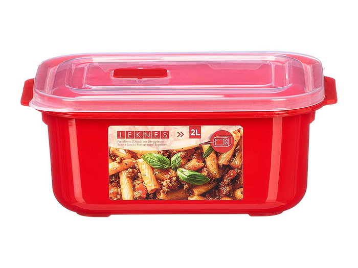 LEKNES Fiambre Roja 2L con apertura LEKNES Fiambre Roja 2L con apertura